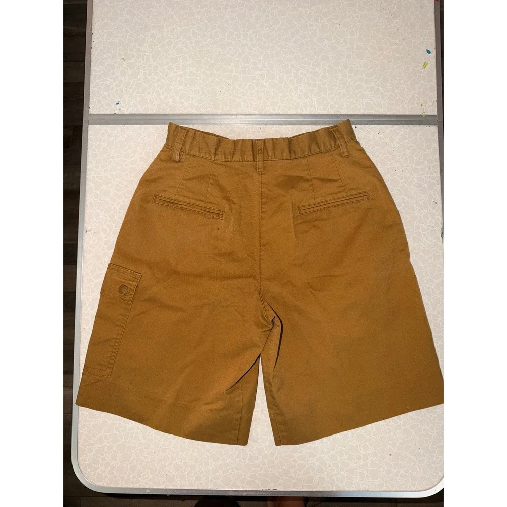 Disney Worldwide Services Womens Cargo Shorts Size 2 Brown WMK12-063F Utility